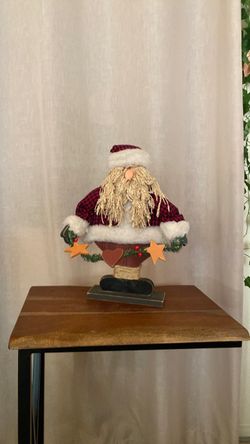Rustic,country style Santa Claus decoration 14” high 10”wide