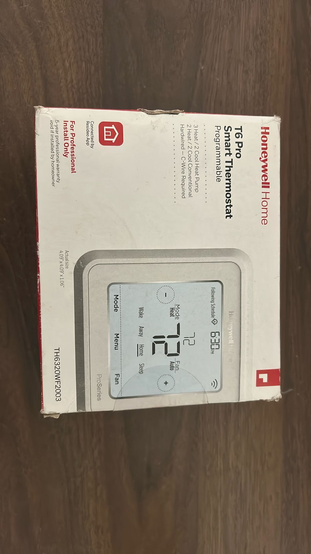 Brand New Honeywell Pro T6