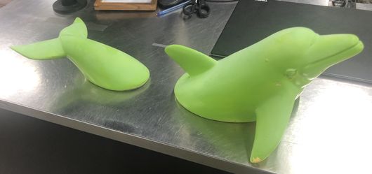 Super Cool, Iridescent Green, Two Piece Dolphin