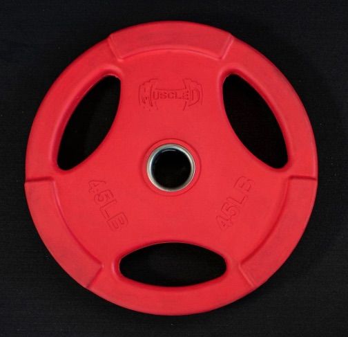 NEW-RUBBER COATED COLORED OLYMPIC GRIP PLATES-FULL SETS 240LBS - SOLDS IN PAIRS-FITNESS SALE- FULL SETS