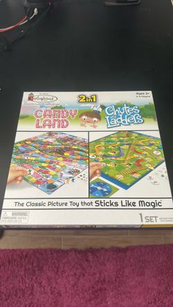 Candy land and chutes and ladders 2 in 1 game