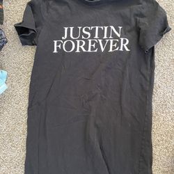 Justin Bieber Night Shirt Medium