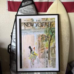 Oversized Framed The New Yorker Cover Art - "Street Scene" by Sempé (31" x 41") 