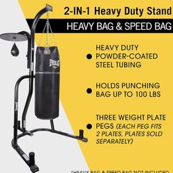 Punching Bag Stand With Speed Bag Attachment By Everlast