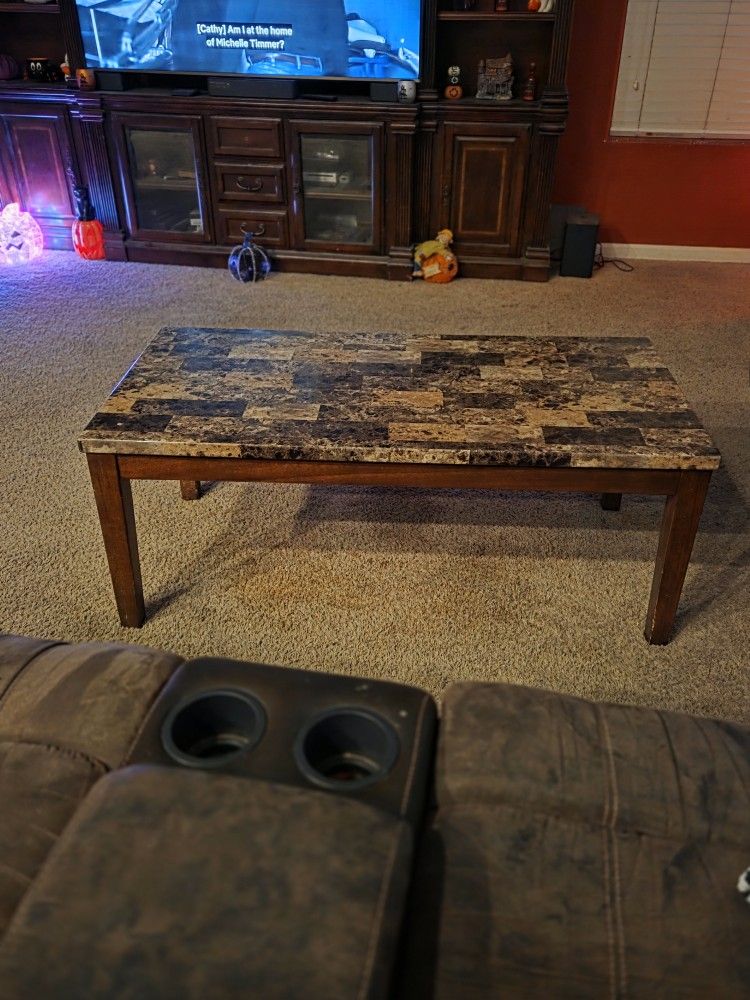 Coffee Table And 2 Side Table Set