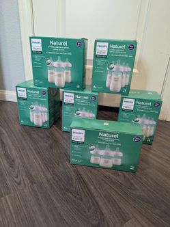 Philips Avent Glass Baby Bottles Lot of 22 With Unused Nipples