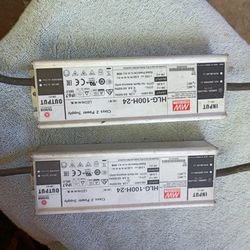 2- Mean Well HLG-100H-24 LED Driver Power Supply