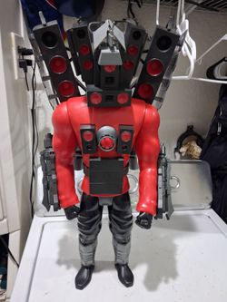 Skibidi Toilet  Titan  Speaker man Mega Figure. Good condition.  Large scale figure 24 inches in height.  Collectible toy.