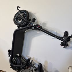 Folding Electric Scooter w/ Seat – Sleek Black, Great Condition