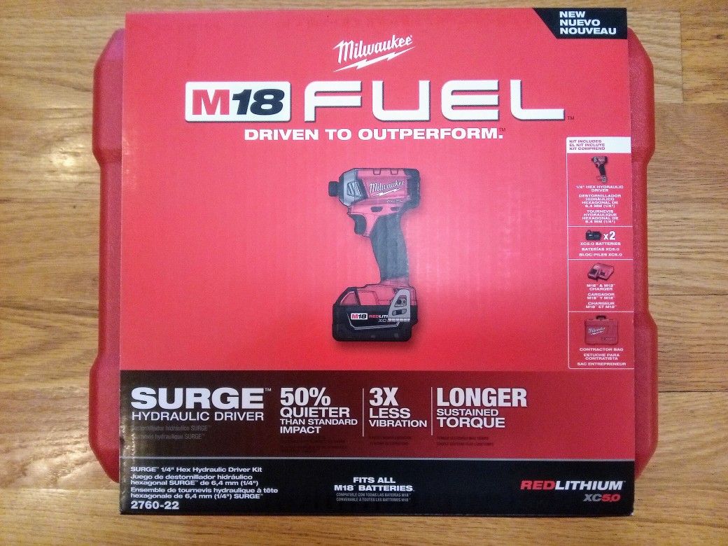 Milwaukee M18 Fuel Surge Hydraulic Impact Driver Kit
