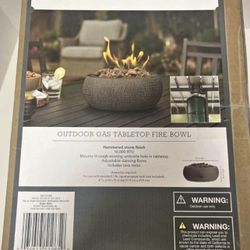 Threshold Outdoor Tabletop Fire Pit Bowl (NEW)