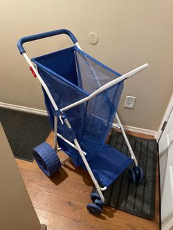 Folding Beach Cart with Wide Wheels