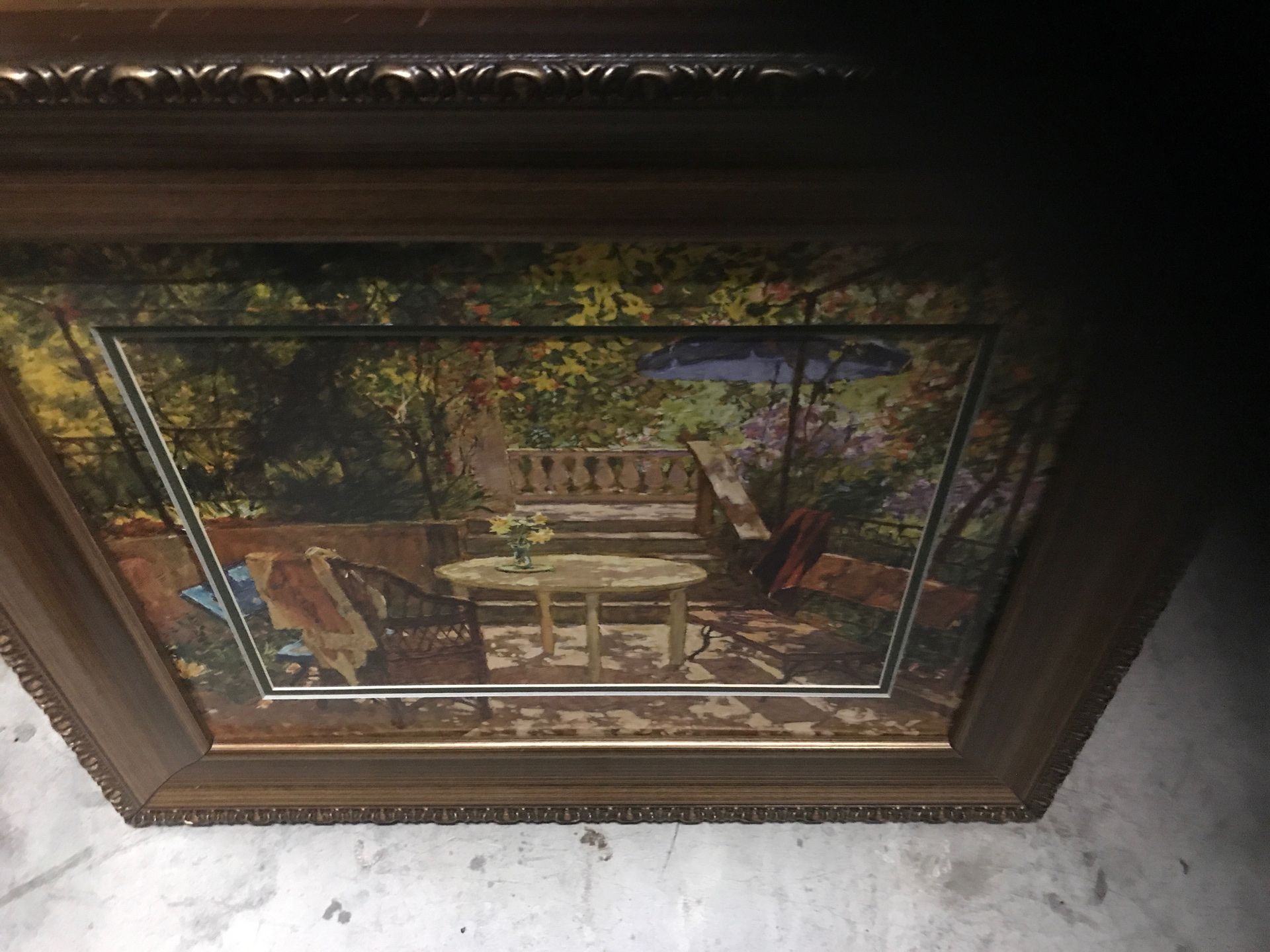 Beautiful painting in very nice golden frame.