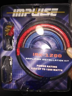 Impulse 4 gauge amp kit brand new in the box