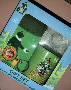 12 OZ Mug Green Elf Gift Set Coffee Cup 