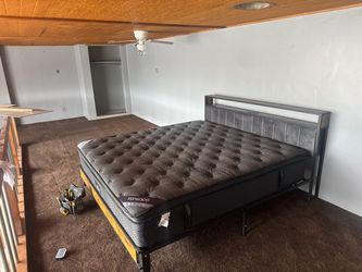 King size bed frame ( NO MATTRESS)