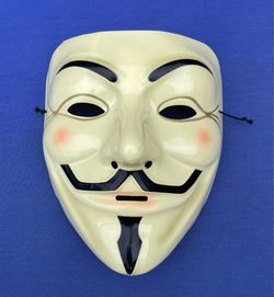 Vendetta New Facial Mask Halloween Cosplay Party Costume Adult Size
