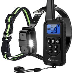 Dog Training Collar, Small Size Shock Collar for Small to Large Dogs 5-140lbs, Waterproof and Rechargeable Electric Dog Collar with 2600Ft Remote, Vi