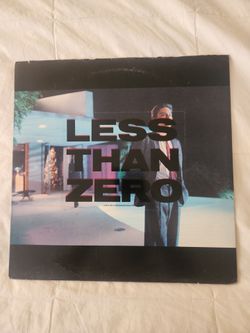 Less than Zero Soundtrack Vintage Vinyl  -- DJ COPY VG++