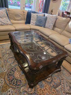 Glass Top Coffee Table