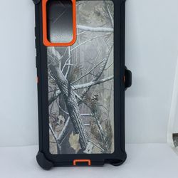 For Samsung Galaxy Note 20 Orange Tree Camouflage Belt Clíp Case 