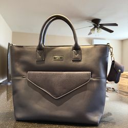 Jujube Diaper Tote Bag Leather Blue