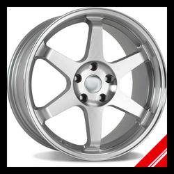 Brand New 18" TL DIM-657-4 5x114.3 Silver Machine Lip Wheels