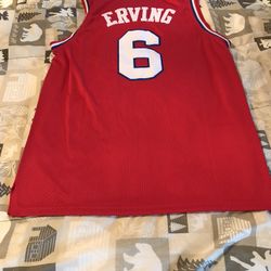 Sixers Erving Sz Large Jersey 