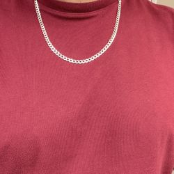 925 Silver 22” Cuban 