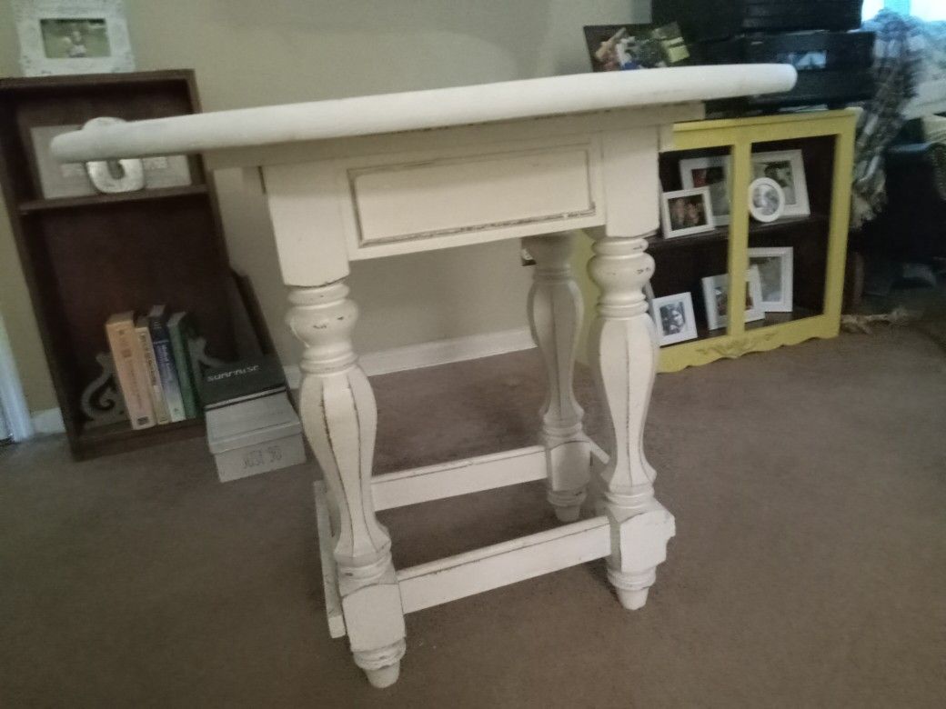 White Solid Wood Table