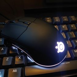 Black LED RGB Steel Series Gaming Mouse Computer PC Desktop Laptop Home Office School 