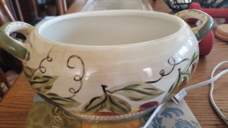 francesca handpainted ceramic flower pot