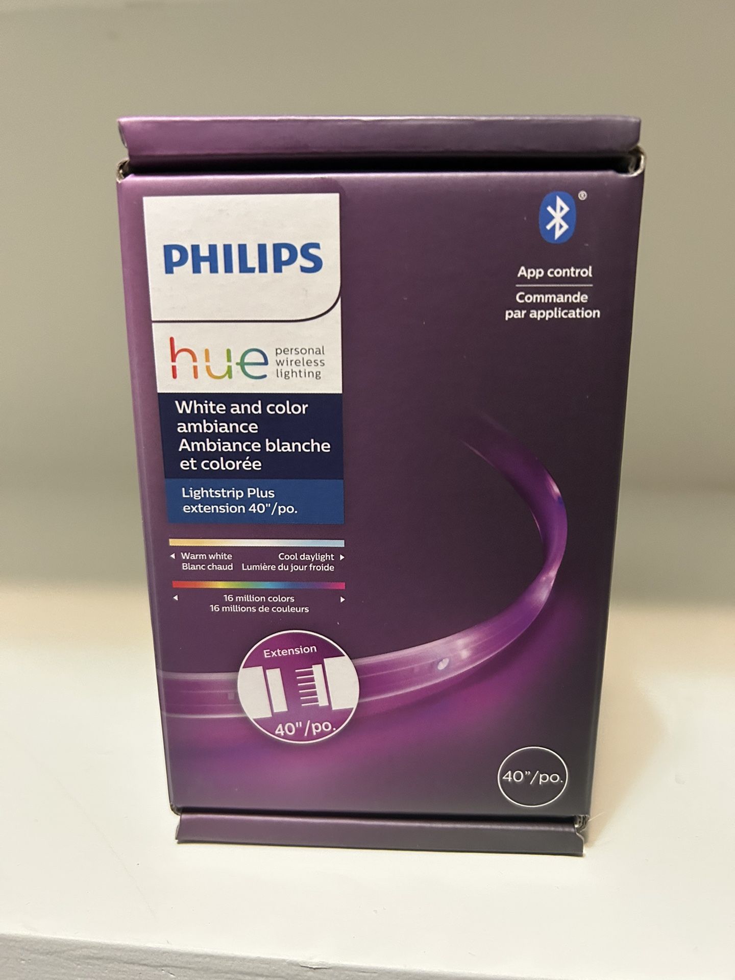 Phillips Hue Strip Lighting.