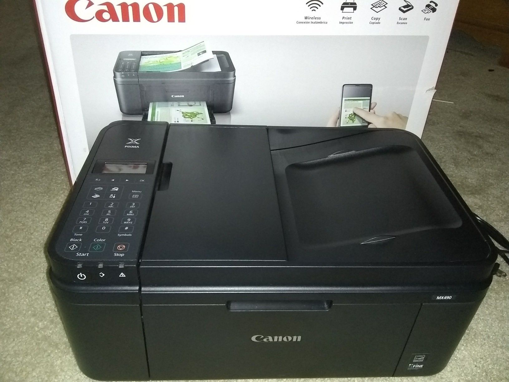 Canon Pixma wireless printer,copier,scanner.