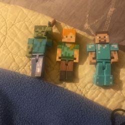 The Minecraft characters toys