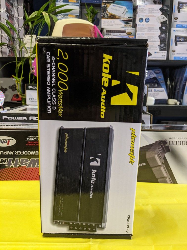 KOLE AUDIO MINI 4-CHANNEL CLASS D 2,000W AMPLIFIER