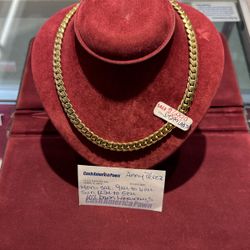 Cuban Link Necklace 10Kt , Size 28 Weight 155 Grams 