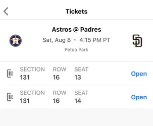 Padres tickets