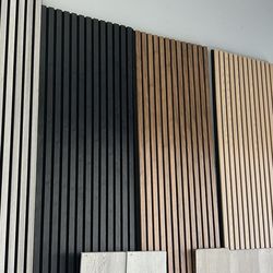 Acoustci slat wall panels