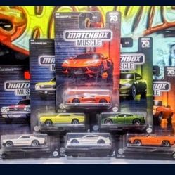 MATCHBOX 2023 MUSCLE SET 70 YEARS SPECIAL EDITION COMPLETE SET 6 CARS
$30
