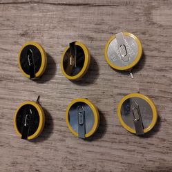 6-Pack CR2025 Tabbed Battery 3V