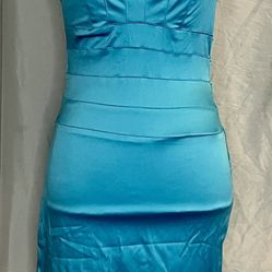 Free Shipping Bisou Bisou Teal Cocktail Dress Size 8 
