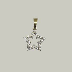 Pendant Yellow Gold 14k. Star