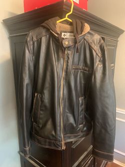 Leather Columbia brand jacket