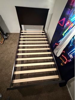 Twin Bed Frame with Mattress