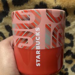 Starbucks  Ceramic Candy Cane Mug
