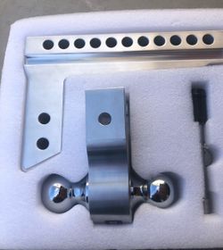 adjustable aluminum trailer hitch ball mount system complete