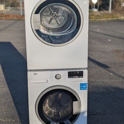 24" WiDE BEKO WASHER AND ELECTRIC DRYER . Works Great. 45 Days Warranty 