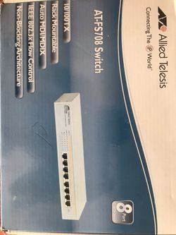 Allied Telesis AT-FS708-10 Centrecom Fs708 8port Switch 10/100btx Autosense