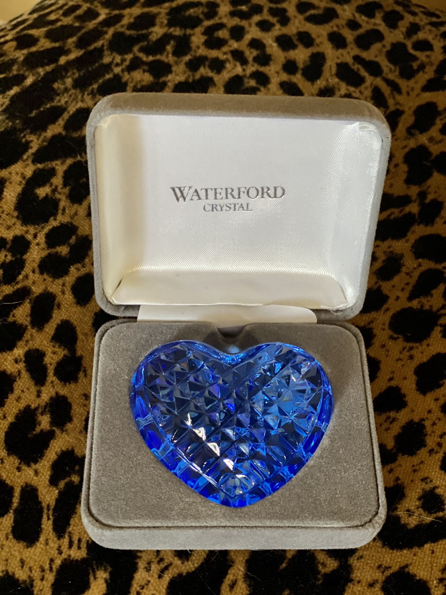 New Waterford Crystal Blue Heart